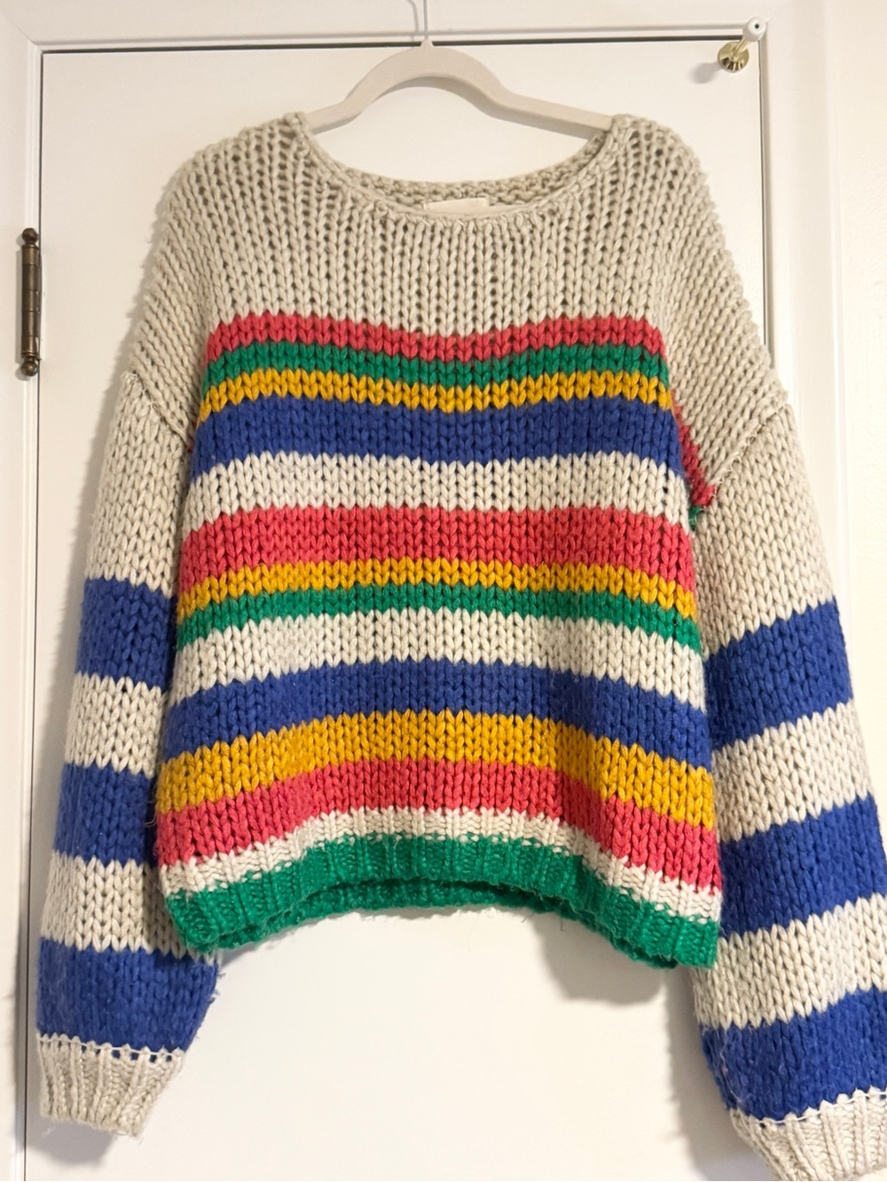 At Together Colorful Oversized Knit Sweater